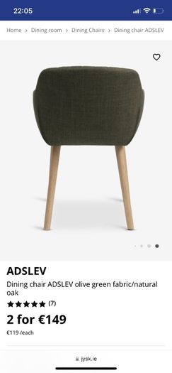 Green dining chair