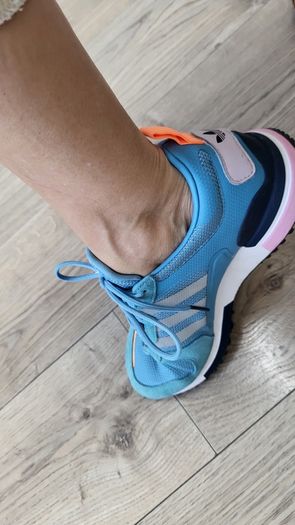 ADIDAS Women's  ZX700 blue mix trainers Sz 8 UK - RRP 149