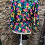 vintage Mister Dee floral wrap blouse small medium Image 3