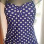 Debenhams Purple Polka Dot swimsuit size UK12 EU40 Perfect condition Postage included Image 2