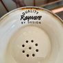 Vintage Pretty Rayware Metal Kitchen Sieve Enamelware Drainer Image 7