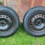 4x 17" steelies 5x100 with Michelin tyres Image 3