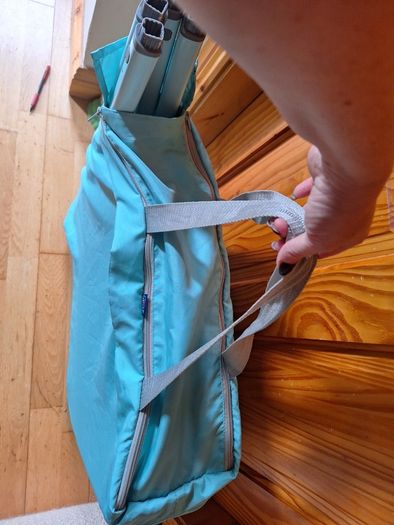 Chicco mint green baby cot