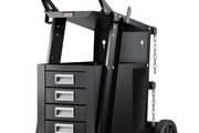 Heavy Duty Welding Cart with 4 Drawers and Gas Cylinder Storage