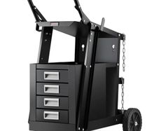 Heavy Duty Welding Cart with 4 Drawers and Gas Cylinder Storage
