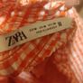 Zara red crop off shoulders blouse UK8 EU36 Postage included Image 6