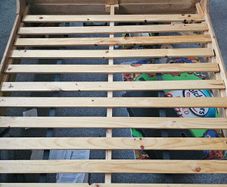solid oak king size sleigh bed base