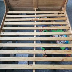 solid oak king size sleigh bed base