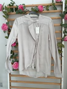 blouse Bnwt yaya biker shade long sleeve beige blouse size 36