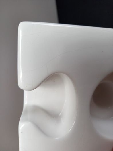 SALE!  Red / White Jigsaw Puzzle Candle Holders