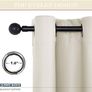 NEW SALE | Thermal Bedroom Curtains - Eyelet Short Curtains Room Darkening & Noise Reducing Curtain Panels for Kitchen Bedroom, 2 PCs, Wide 46 inch by Drop 54 inch Image 4