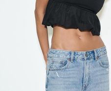 Stradivarius (Zara Group) Tall High Waist Straight Wide Leg Jeans   Size 42 UK 14