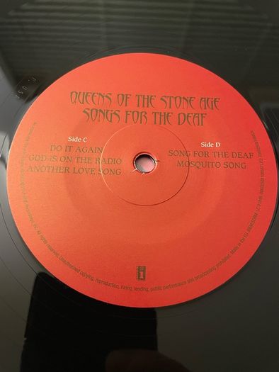 Queens Of The Stone Age - Songs For The Deaf - 2 x 12" Vinyl Gatefold LP - 2019 Reissue