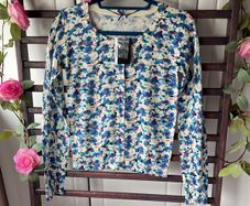 cardigan 100% cotton floral vintage inspired round neck cardigan uk 12