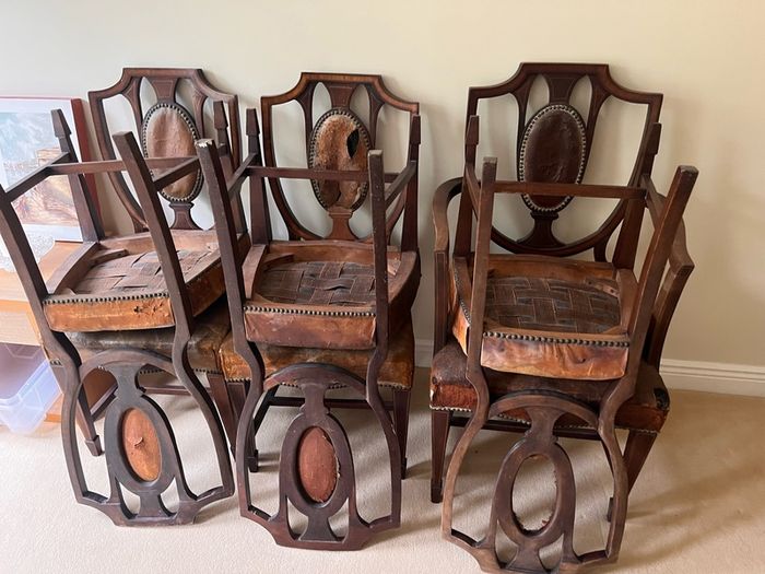 antique chair x6