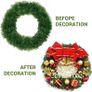 50 Feet Green Christmas Garland Decoration, Xmas Artificial Vine Soft Greenery Chunky Pine Garlands for Christmas Indoor Outdoor Decorations Image 5