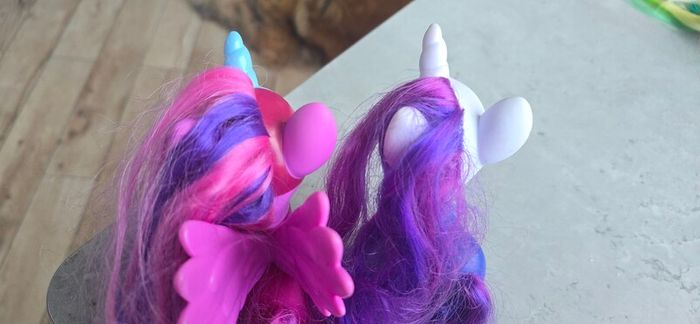 Duo 2 x Power Ponies Twilight Sparkle and Rariry Brushable Large  6inch MLP G4 My Little Pony 2016