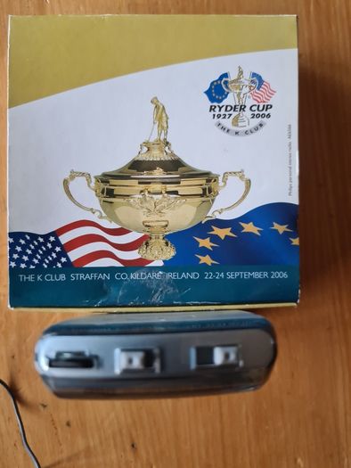 Ryder Cup 2006 Souvenir Philips Radio Complete With Ears Phones And In Perfect Working Order.