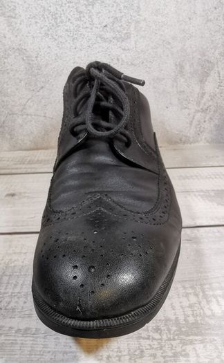 Rockport Adidas Adiprene Oxford Mens Brogue Leather Dress Shoe Black Size UK8