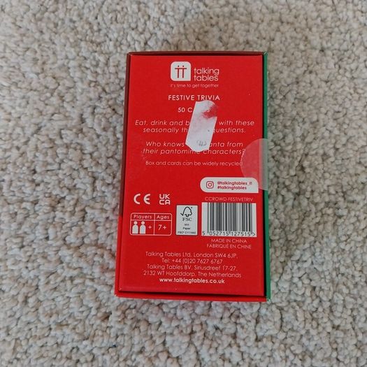 Festive Trivia Cards