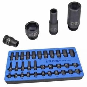 32 Piece 3/8 Drive Deep & Shallow Impact Socket Set