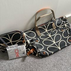 Orla Kiely Linear Stem Bag and Purse Set