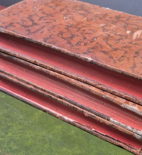 Rare Leather Antique book set. Dated 1788. Swiss and French. Dictonary