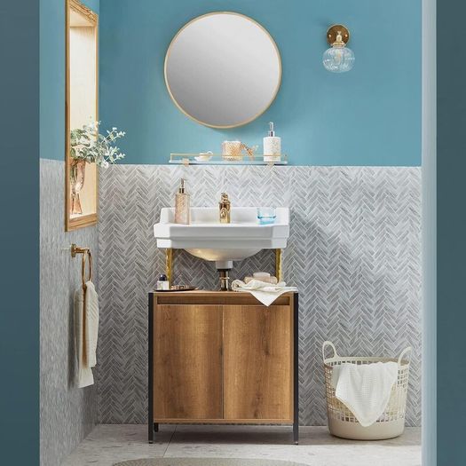 Undersink bathroom cabinet, wood