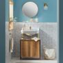 Undersink bathroom cabinet, wood Image 5