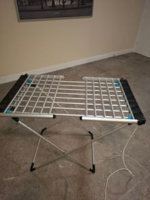 Electric/Heated clothes horse/airer with cover