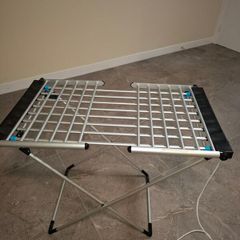 Electric/Heated clothes horse/airer with cover