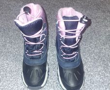 Navy & Pink girls snow boots Size EU31 UK13