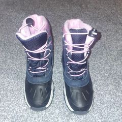 Navy & Pink girls snow boots Size EU31 UK13