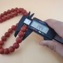 Vintage African Style White Dotted Glass Beads Strands Necklace Image 9