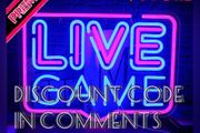 Live Game Neon Signs Gaming Neon Light LED Game Sign Acrylic Neon Wall Sign Night Light for Game Room Gaming Zone Decor (FREE SHIPPING)