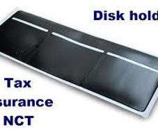New Black Windscreen Tax, Insurance, NCT Disc Holder for Cars Vans Taxi 3 pocket