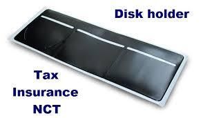 New Black Windscreen Tax, Insurance, NCT Disc Holder for Cars Vans Taxi 3 pocket