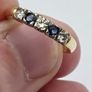 18ct Yellow Gold Sapphire & Diamond Eternity Ring Image 5