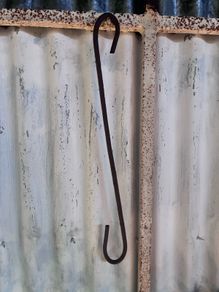 Long fire crane hook