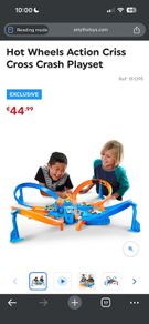 Hot Wheels Criss Cross Crash Track Set