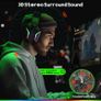 Wireless Gaming Headset for PS5, PS4, PC, Switch, Mac  Dual-Mode 2.4GHz  Bluetooth 5.4 Gaming Headphones with ENC Noise Cancelling Mic, 50mm Drivers, Dynamic LED Lights, 50H Playtime Image 2
