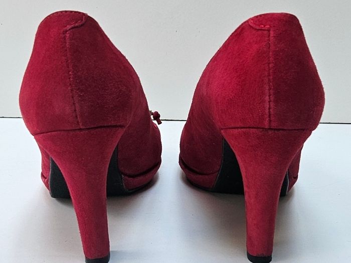 Red Open Toe Sandals