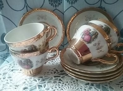 Japanese Bone China Cups & Saucers teaset