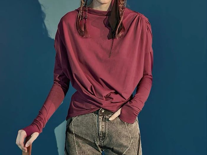 Designer Draped Top Size S