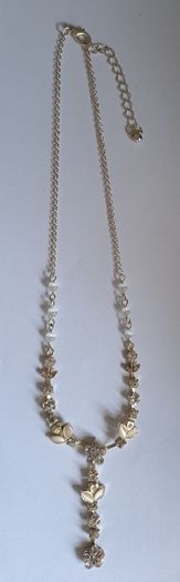 Crystal necklace and bracelet