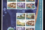 2000 Ireland Celebrating the Millennium Series 2 Historic Events Commemorative Stamp Sheet Fine CDS Used Fine Used with Dublin cancel of 1st January 2000 (First day of issue) on envelope extract.