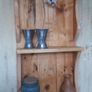 Rustic Driftwood Couple Floating Shelf Image 6