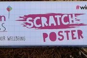 100 Exercises in Mindfulness - Scratch poster