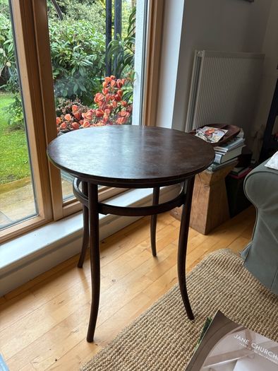 Original THONET FISCHEL bentwood circular table 1920/30 s