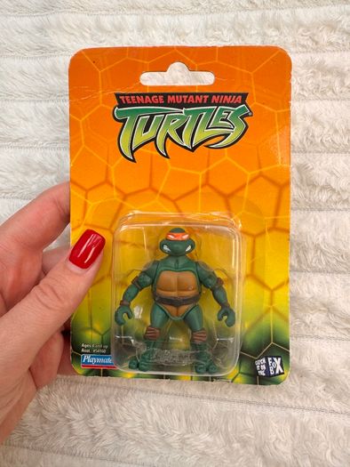 2002 Michelangelo Mini Figure Teenage Mutant Ninja Turtles TMNT Mirage Studios approx. 5.5 cm. Damaged Box Please see photos